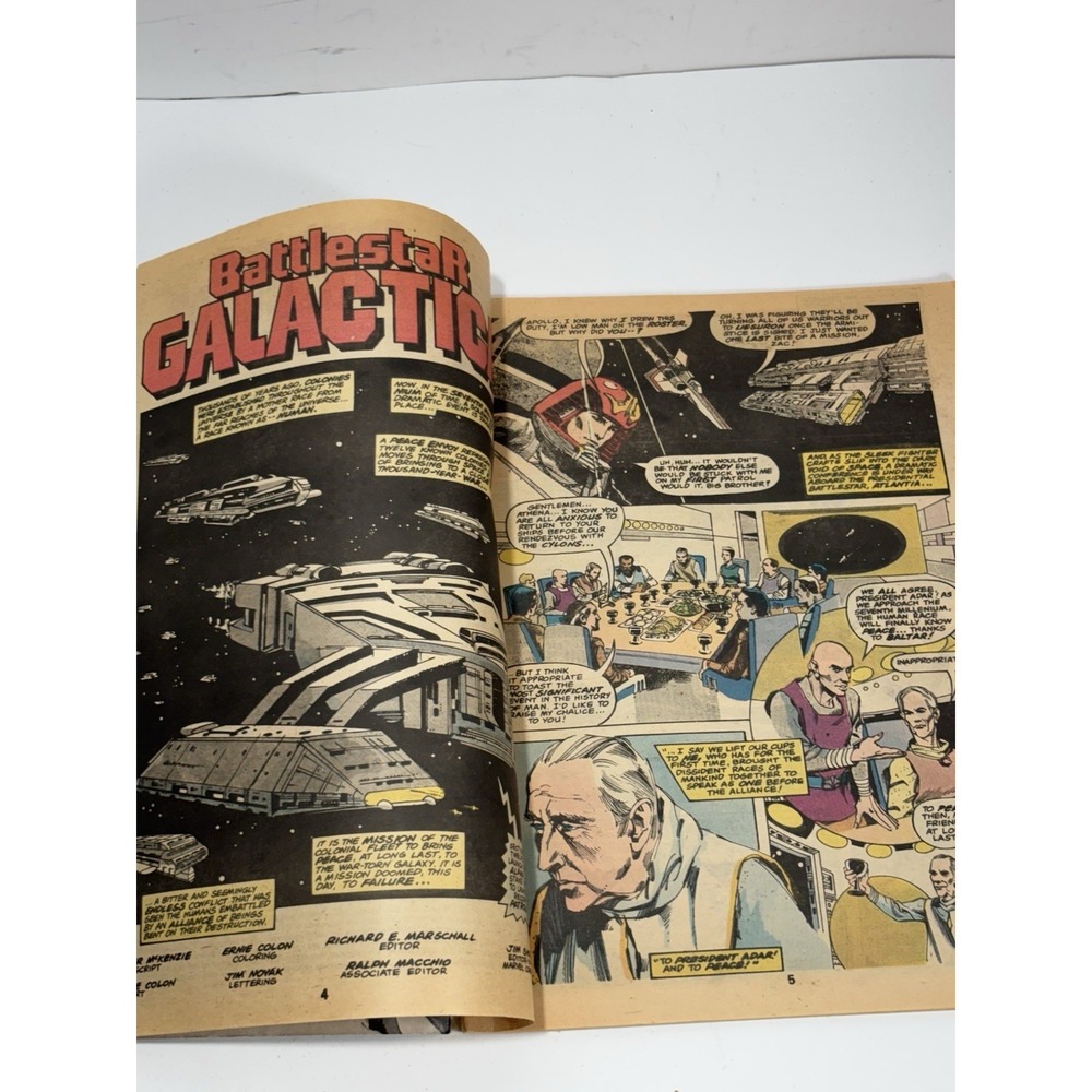 Battlestar Galactica Marvel Super Special #8-Full Page color Poster 1978 Large - Picture 9 of 11